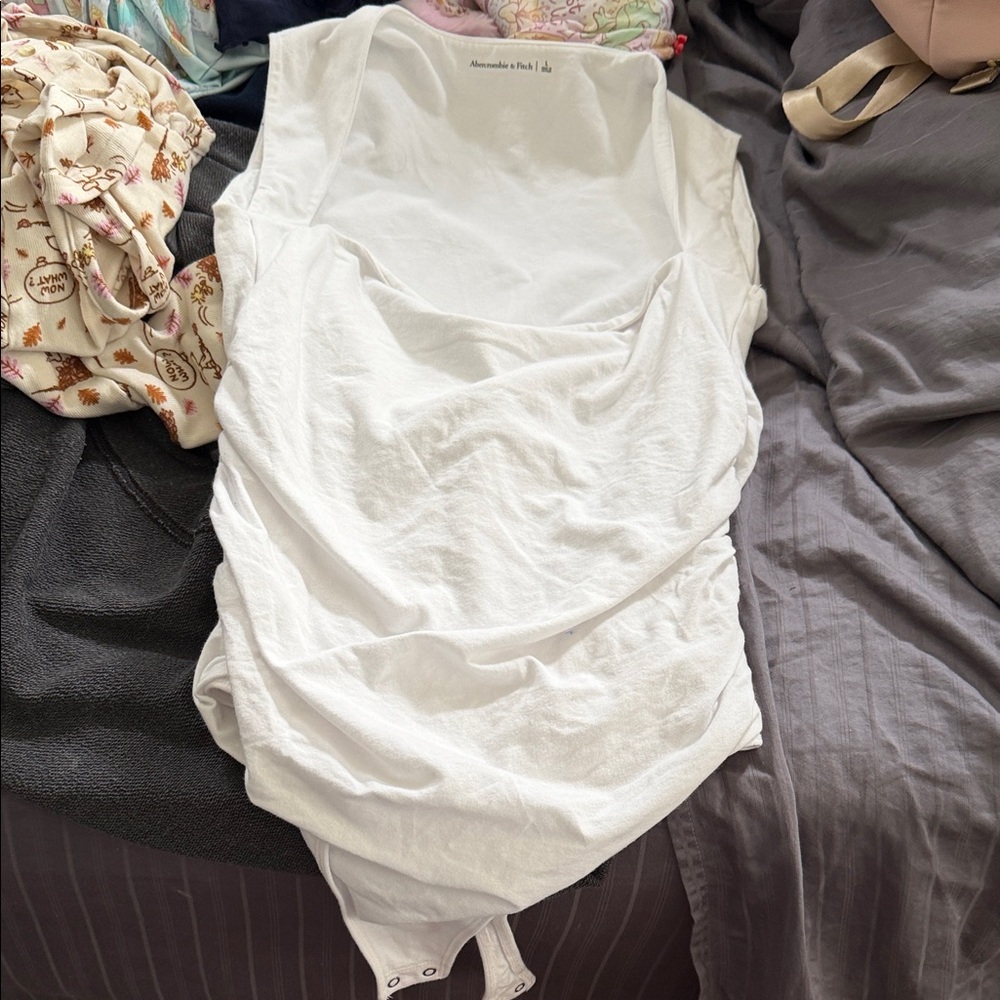 Abercrombie & Fitch Classic Ava White Bodysuit